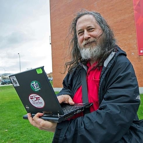 Richard Stallman, en otra visita a España en 2014.