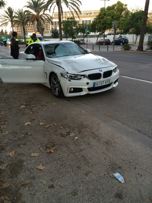 El BMW que conducía el procesado. :: lp