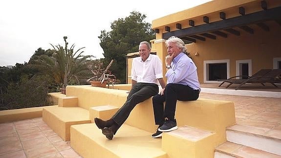 Bertín Osborne y Ángel Nieto en 'Mi casa es la tuya'.