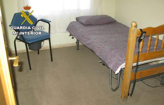 Imagenes del interior de una de las habitaciones. 