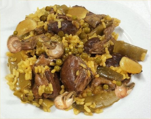 Un plat de arròs amb torts. :: onofre segarra fabuel