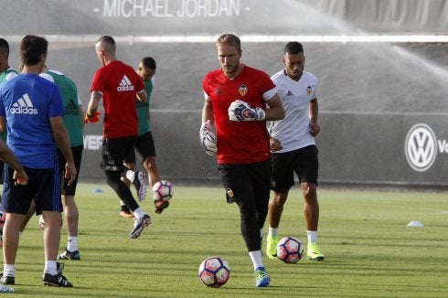 Yoel, en la primera sesión de trabajo de la semana. :: irene marsilla