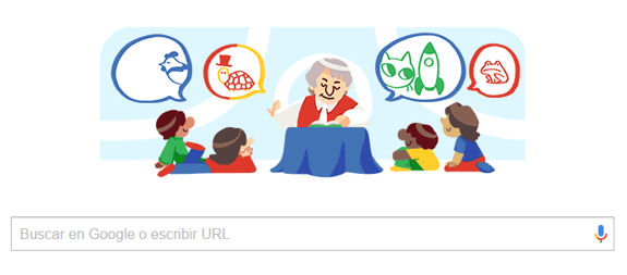 Gloria Fuertes y su poesía protagonizan el doodle de Google