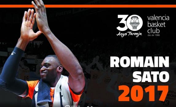 Romain Sato renueva con Valencia Basket