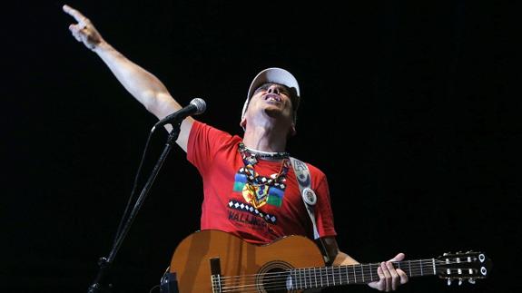 Manu Chao en concierto. 