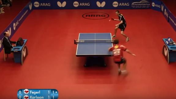 El mejor punto de la historia del ping pong