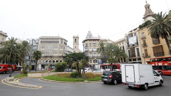 Vista de la plaza de la Reina.