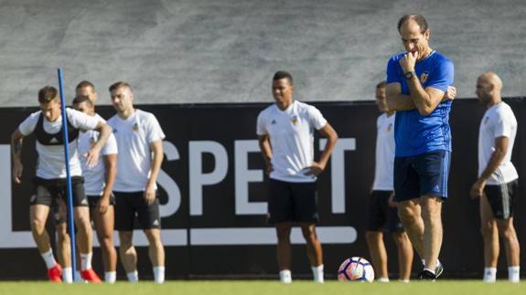 Voro, durante el entrenamiento. 