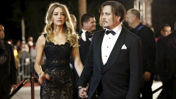 Amber Heard y Johnny Depp antes de dar por finalizada su relación.