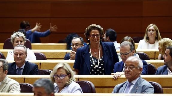 Rita Barberá, ante el primer pleno del Senado desde que se dio de baja del PP