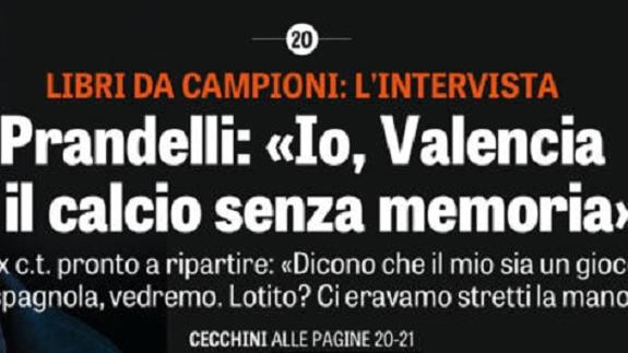 Cesare Prandelli: «El del Valencia CF me parece un proyecto serio»