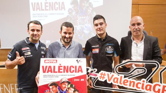 Un momento de la presentación del cartel del Gran Premio Comunitat Valenciana.