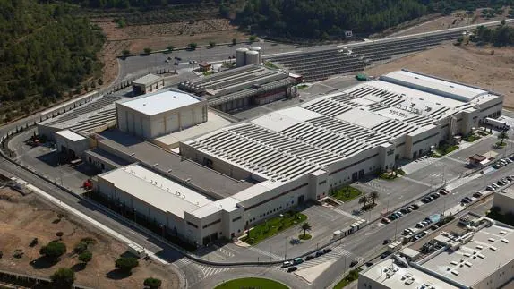 Vista aérea de las instalaciones de Martínez Loriente.  