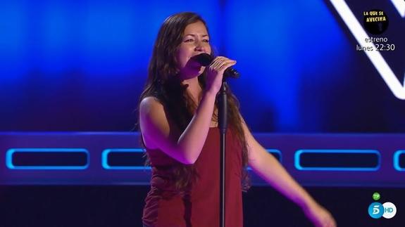 Cristina Saiz durante su actuación.