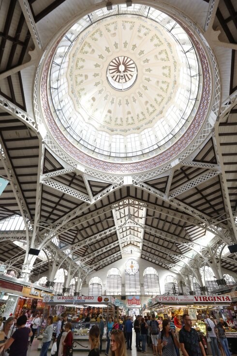 La cúpula del Mercado Central. :: damián torres