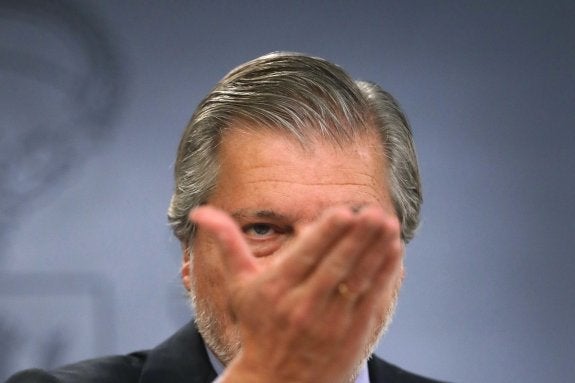 El ministro de Educación y portavoz del Gobierno, Íñigo Méndez de Vigo. :: EFE/Juan Carlos Hidalgo