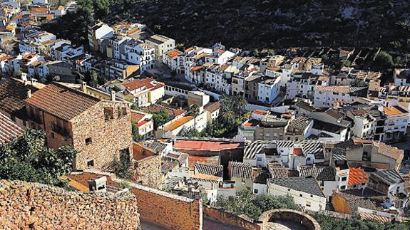 Imagen panorámica de Vilafamés, desde la zona alta.