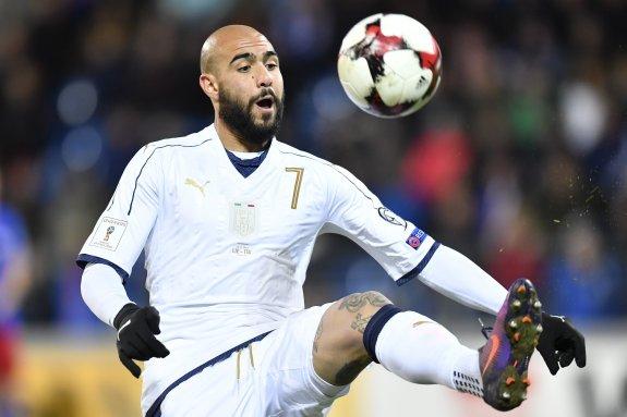 Zaza, en un partido de Italia contra Liechtenstein.