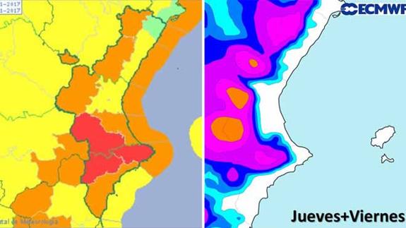 El Centro de Coordinación de Emergencias establece alerta por nevadas en las comarcas de La Safor, La Costera, La Vall d'Albaida, La Marina Alta y L'Alcoià