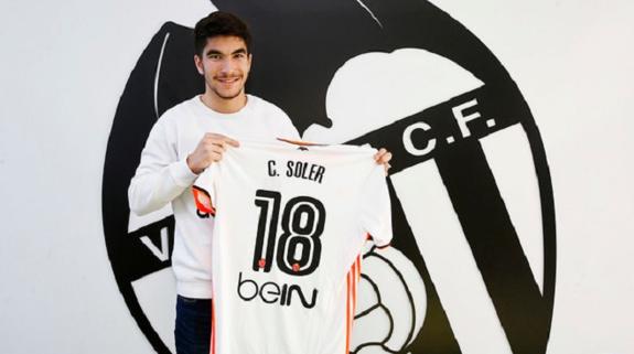 Valencia CF | Carlos Soler lucirá el dorsal '18'