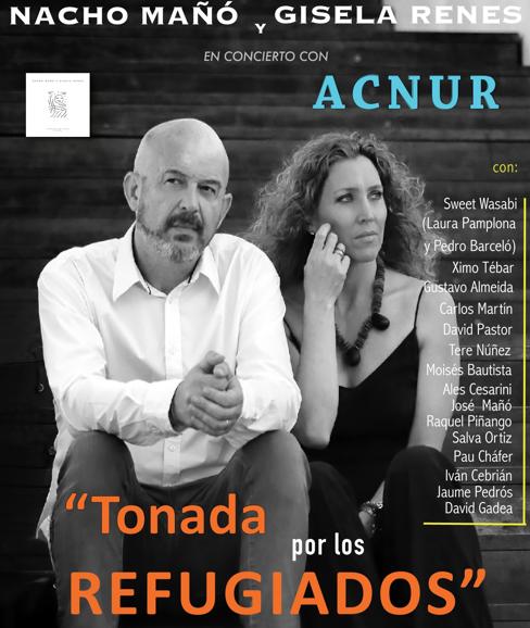 Nacho Mañó y Gisela Renes en concierto en el Teatro Principal a beneficio de Acnur