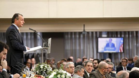 Salvador Navarro, durante su intervención. 