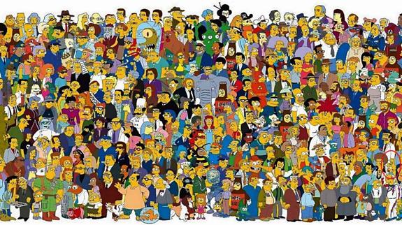 Solución | Maggie se ha perdido entre todos estos personajes de 'Los Simpson'