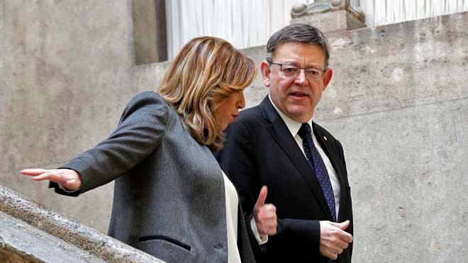 Ximo Puig y Susana Díaz proponen ocho criterios para el nuevo modelo de financiación autonómica