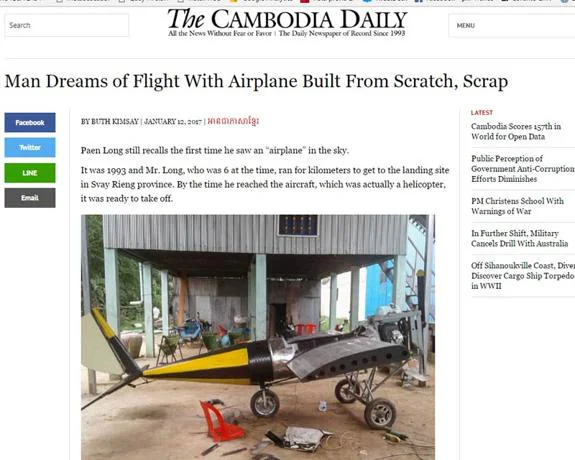 Un mecánico de coches construye un avión con tutoriales de Youtube y chatarra que pilotará en abril