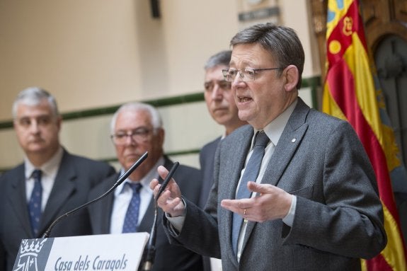 El presidente Ximo Puig, en un acto en Castellón. :: efe/domenech castelló