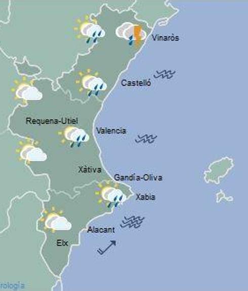 El tiempo en Valencia, Alicante y Castellón: bajan las temperaturas en la Comunitat y llegan las lluvias débiles