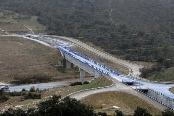 Vista de las obras del canal Segarra-Garrigues.