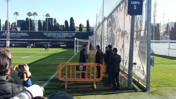 Alemany, en la Ciudad Deportiva de Paterna. 