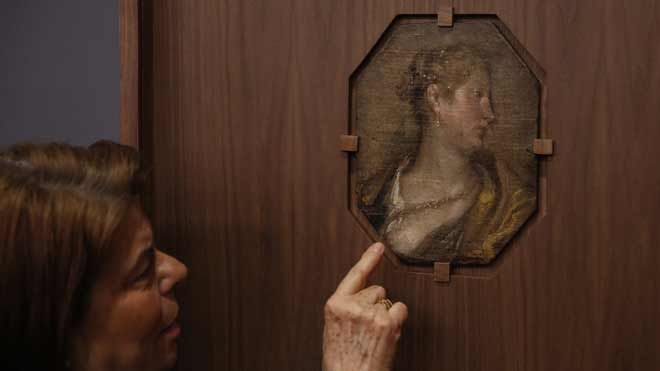 Sale a la luz en Valencia la obra inédita de Velázquez, 'Dama de perfil'