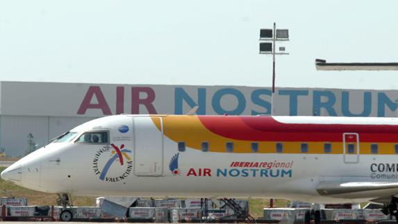 Un avión de Air Nostrum, en una imagen de archivo.