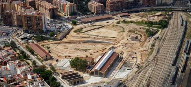 Terrenos del Parque Central en Valencia.