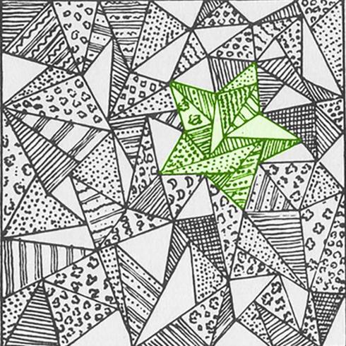 Solución | ¿Eres capaz de ver la estrella de cinco puntas?