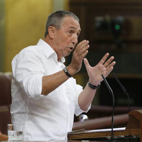 Baldoví, en el pleno del Congreso. 