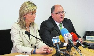 La portavoz del CGPJ, Gabriela Bravo, y el vicepresidente, Fernando De Rosa. ::
LP