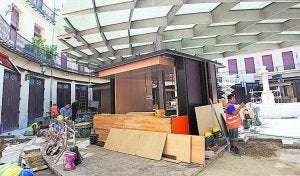 Los módulos de la plaza Redonda, casi listos