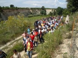 Un refugio antiáreo de la Pobla simula los bombardeos de la guerra civil