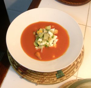 Gazpacho con aguacate