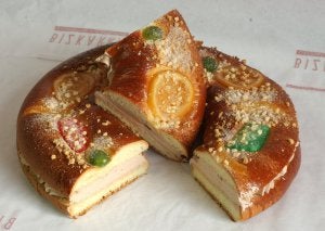 Roscón de Reyes relleno de trufa