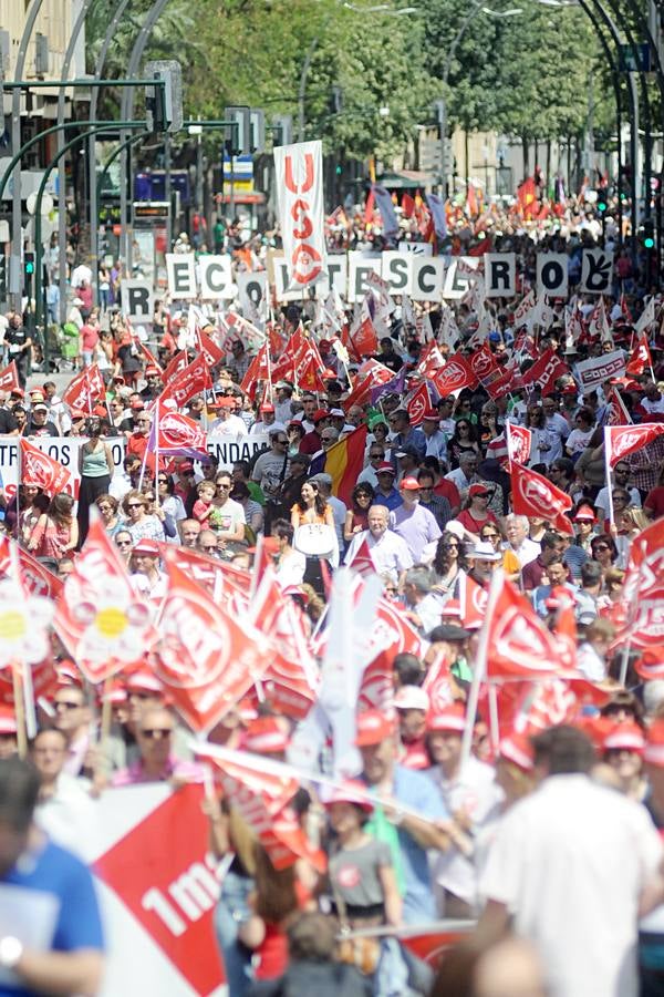 Miles de personas reivindican en Murcia «empleo de calidad»