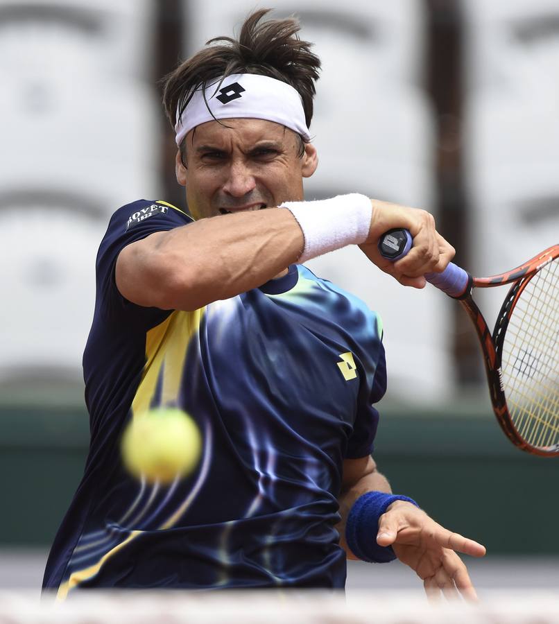 David Ferrer vence a Anderson y accede a cuartos de final en Roland Garros