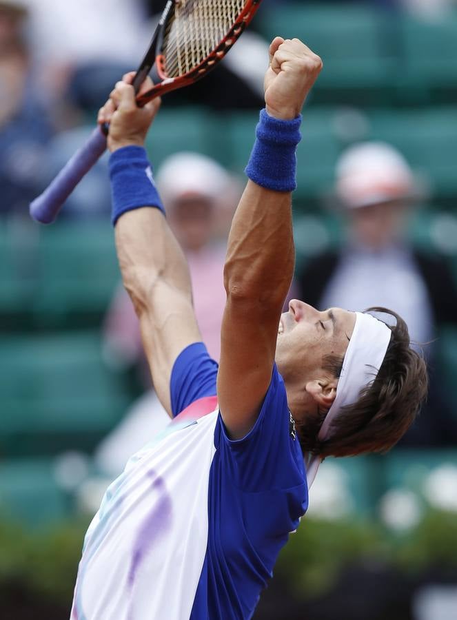 David Ferrer vence a Anderson y accede a cuartos de final en Roland Garros