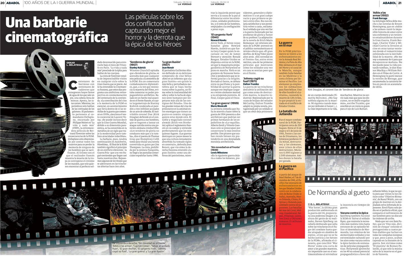 100 años de la I Guerra Mundial