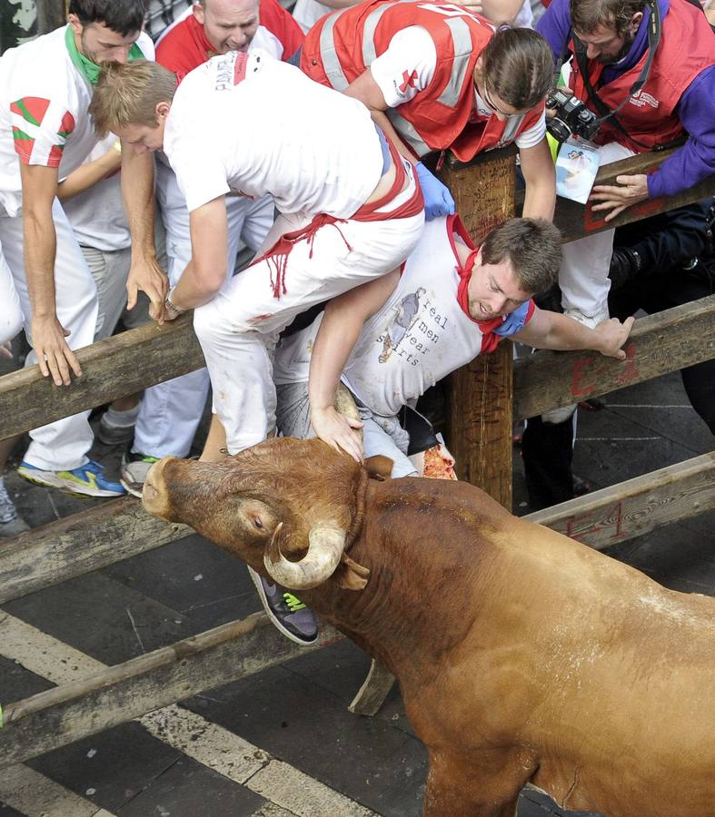 Peligroso y largo último encierro de Sanfermines