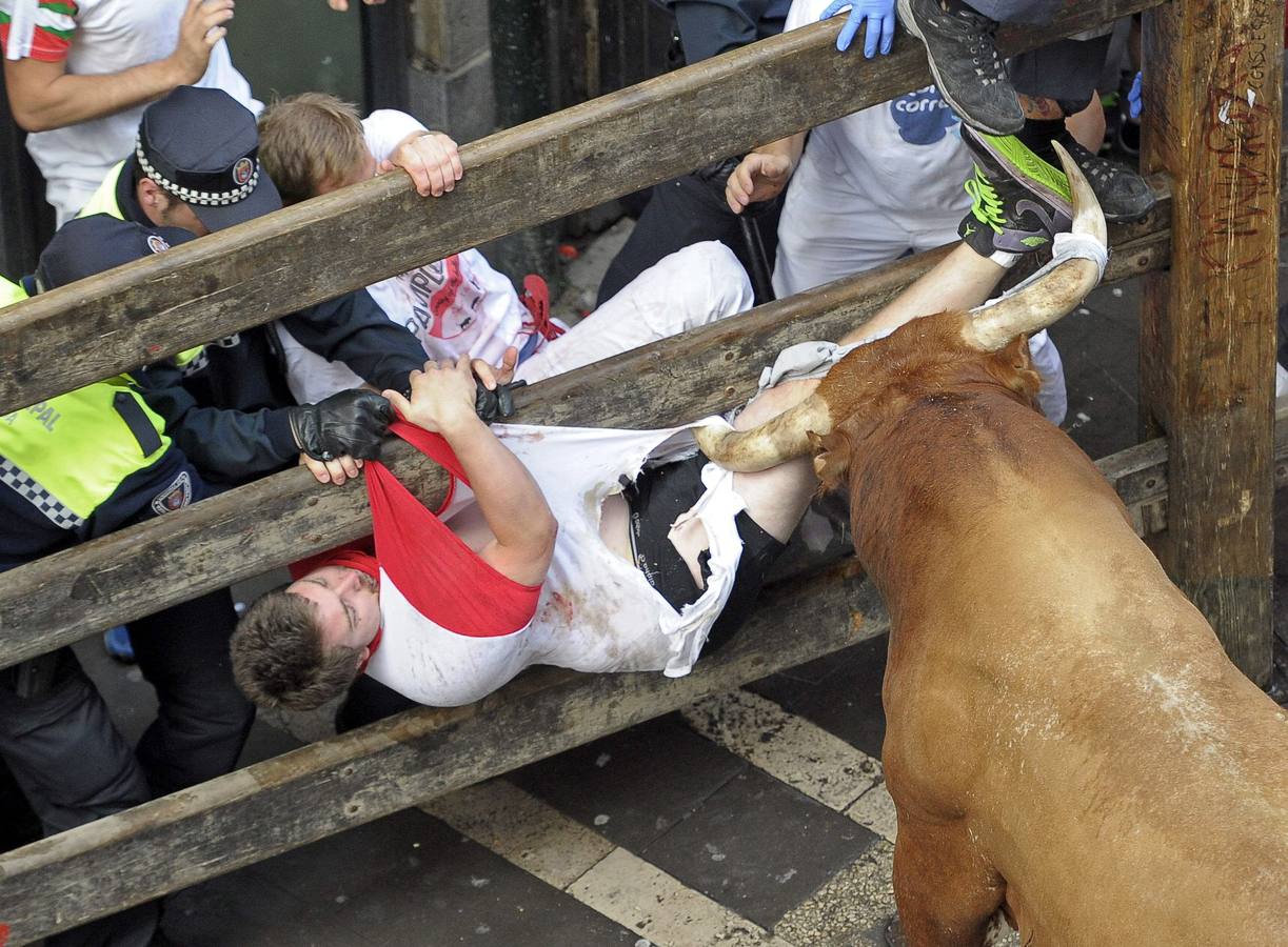 Peligroso y largo último encierro de Sanfermines