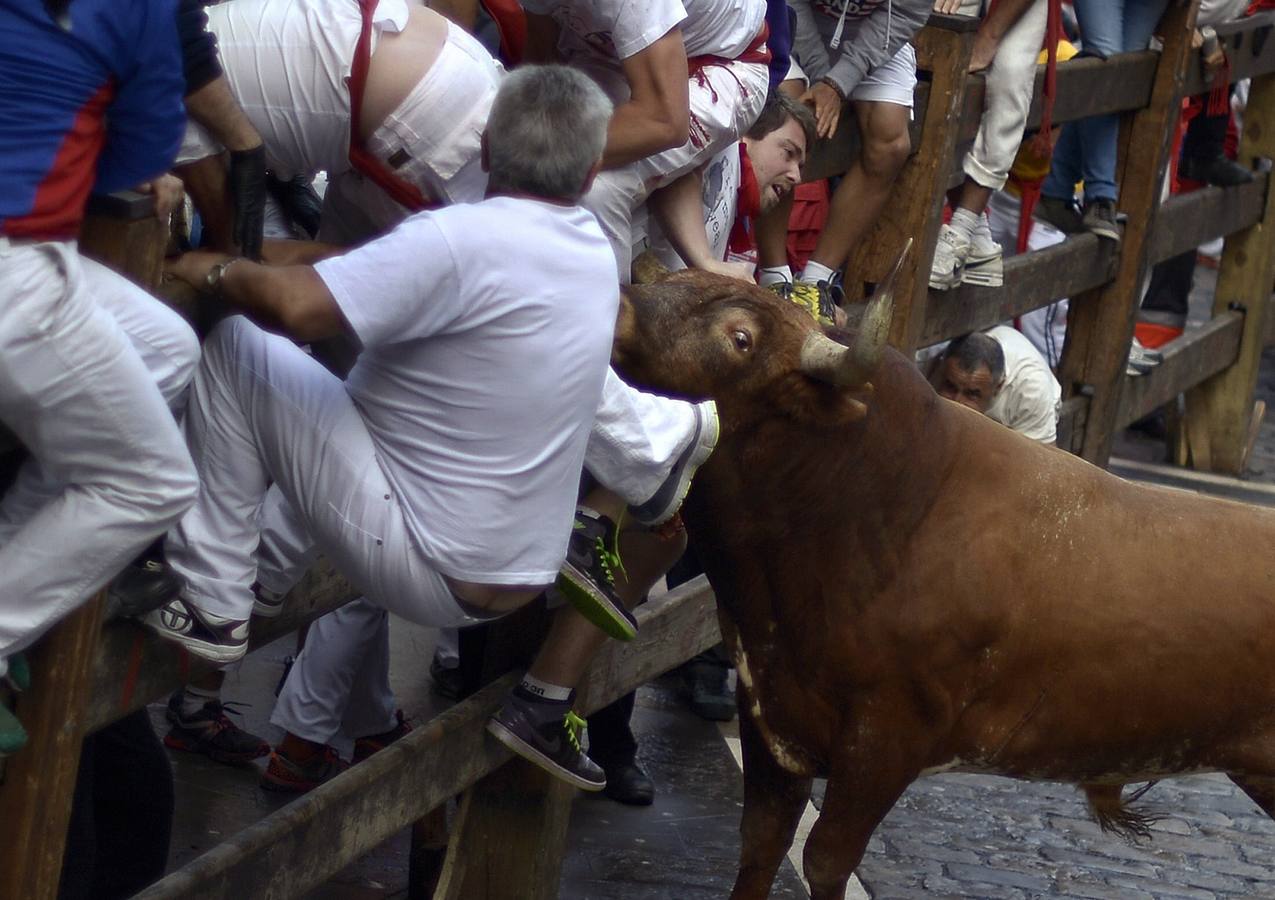 Peligroso y largo último encierro de Sanfermines